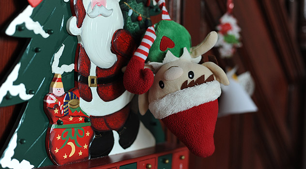 Christmas Elf Gets Trapped Raiding the Advent Calendar